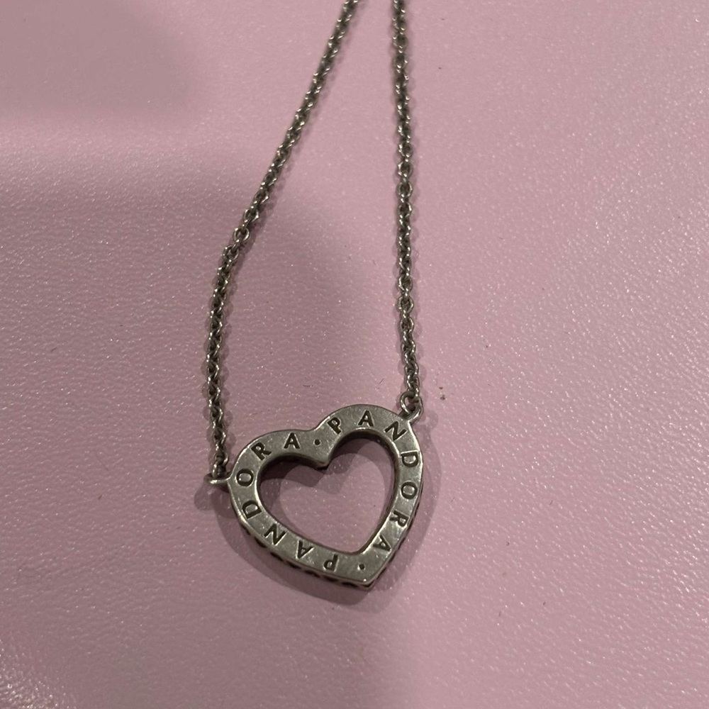 Pandora Silver Heart Necklace​​ - Picture 7 of 8